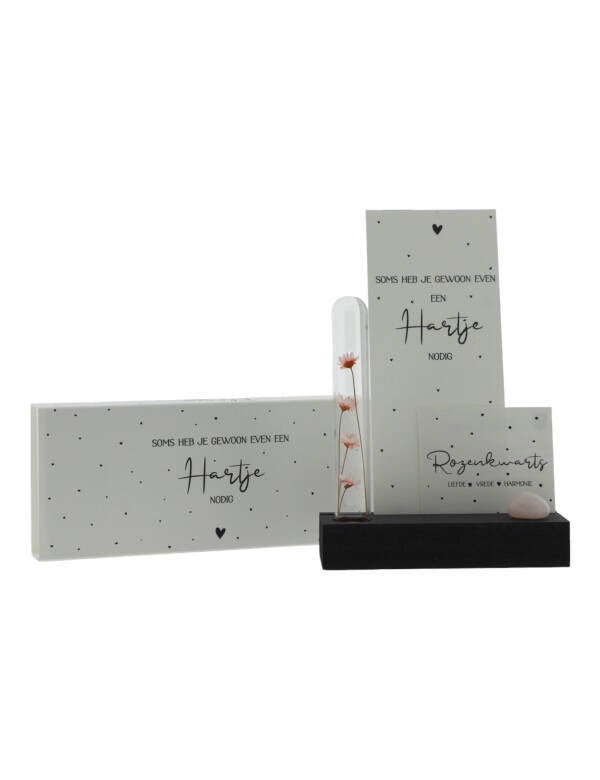 Bloemen kaarthouder - soms heb je gewoon even een hartje nodig