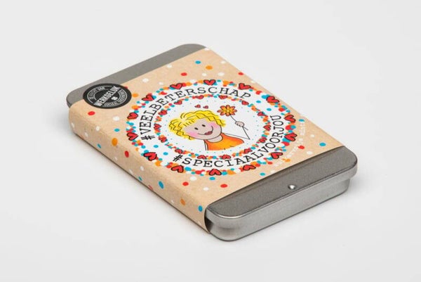 Blikje smintjes - veel beterschap vrouw