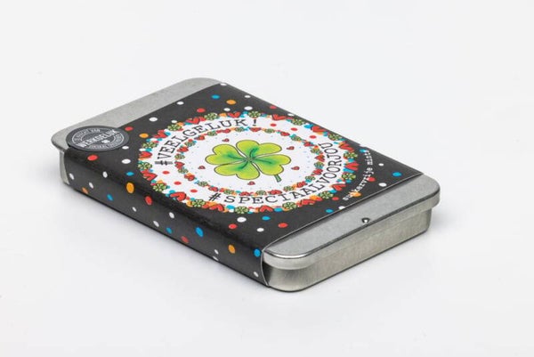 Blikje smintjes - veel geluk