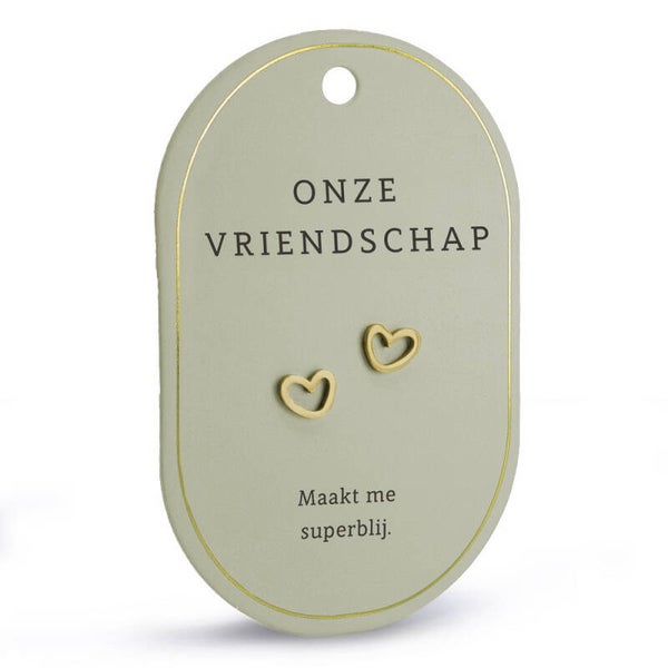 Oorbellen - zilver - onze vriendschap