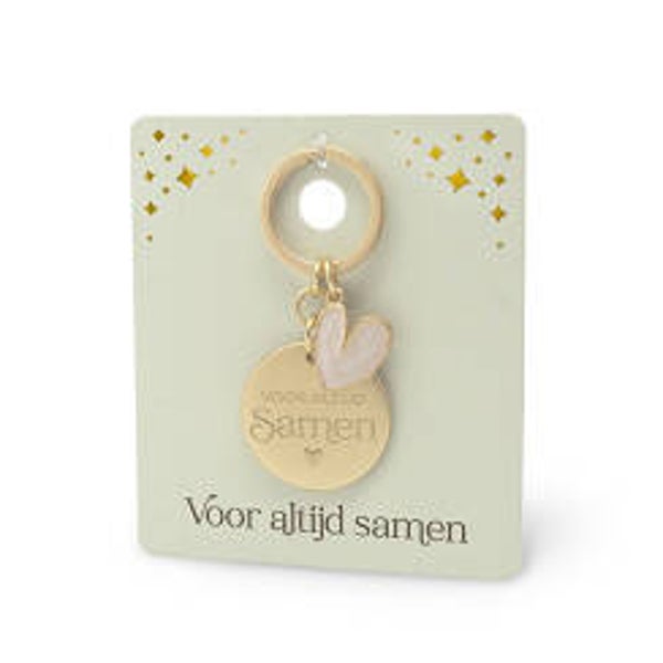 Sleutel/tashanger - voor altijd samen
