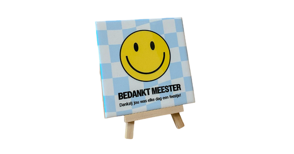 Tegeltje - bedankt meester