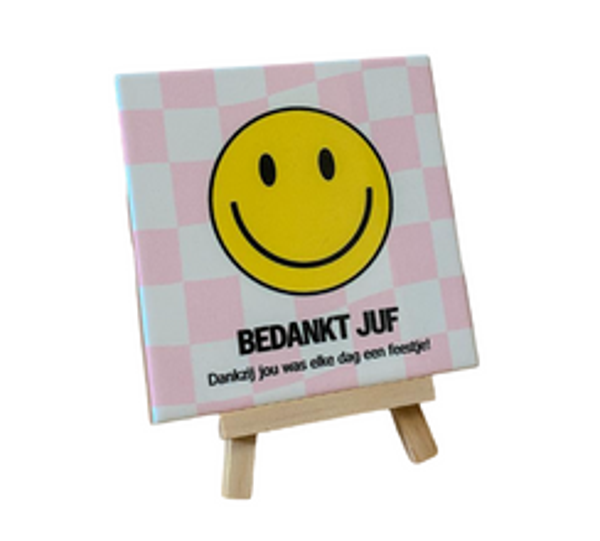 Tegeltje - bedankt juf