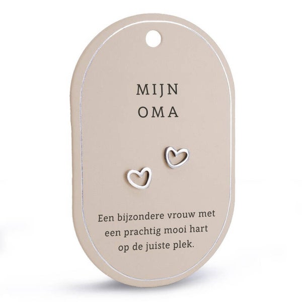 Oorbellen - zilver - mijn oma