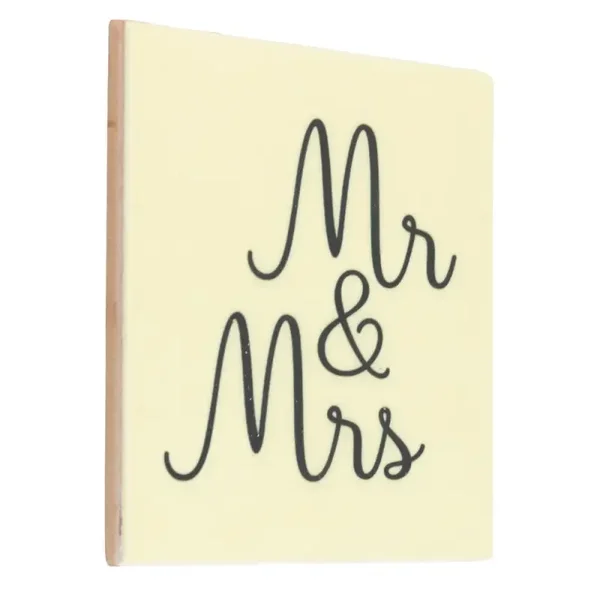 Tegeltje - mr & mrs