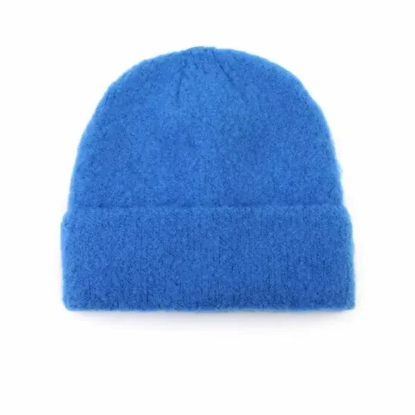 Basic beanie kobalt blauw