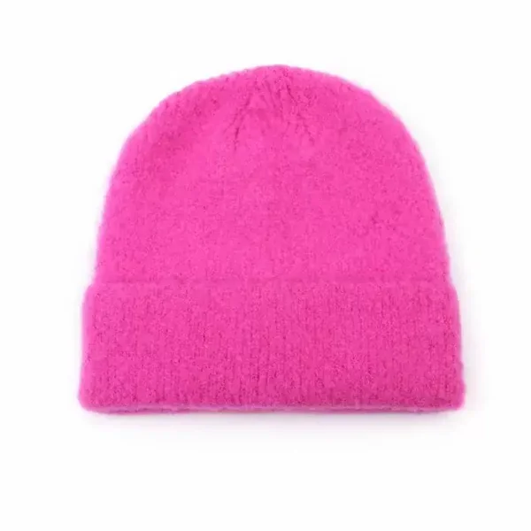Basic beanie fel roze