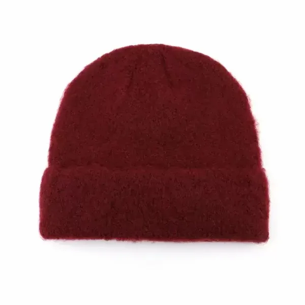 Basic beanie bordeaux rood