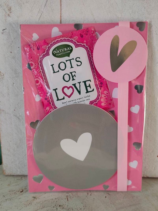 Pakketje - lots of love, hart groen