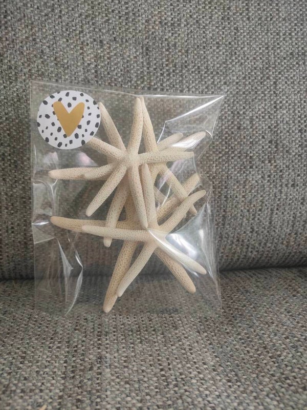 Zakje - zeesterren 5 stuks