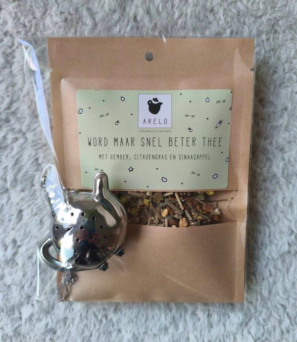 Word maar snel beter thee met zeefje