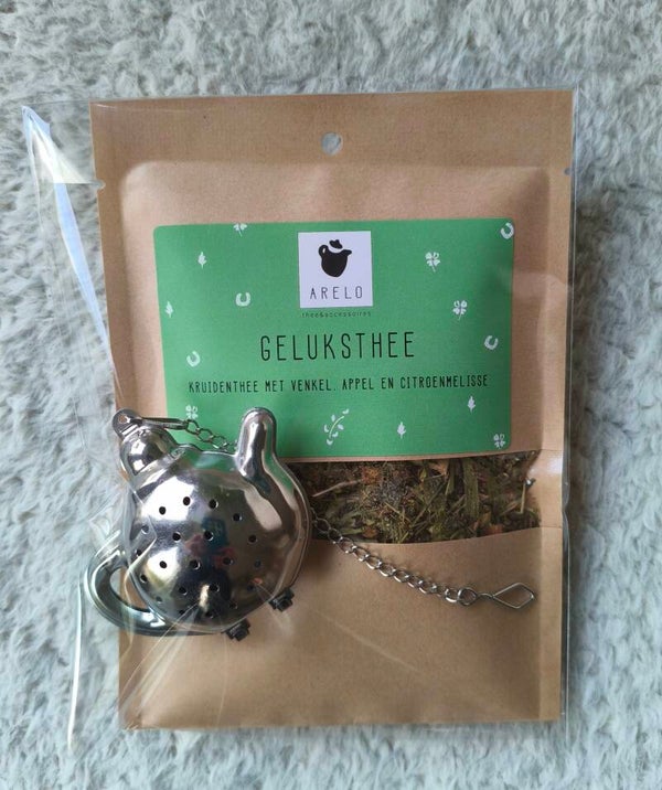 Geluksthee met zeefje