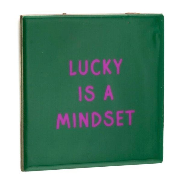 Tegeltje - lucky is s mindset