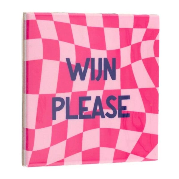 Tegeltje - wijn please