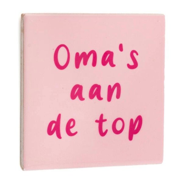 Tegeltje - oma's aan de top