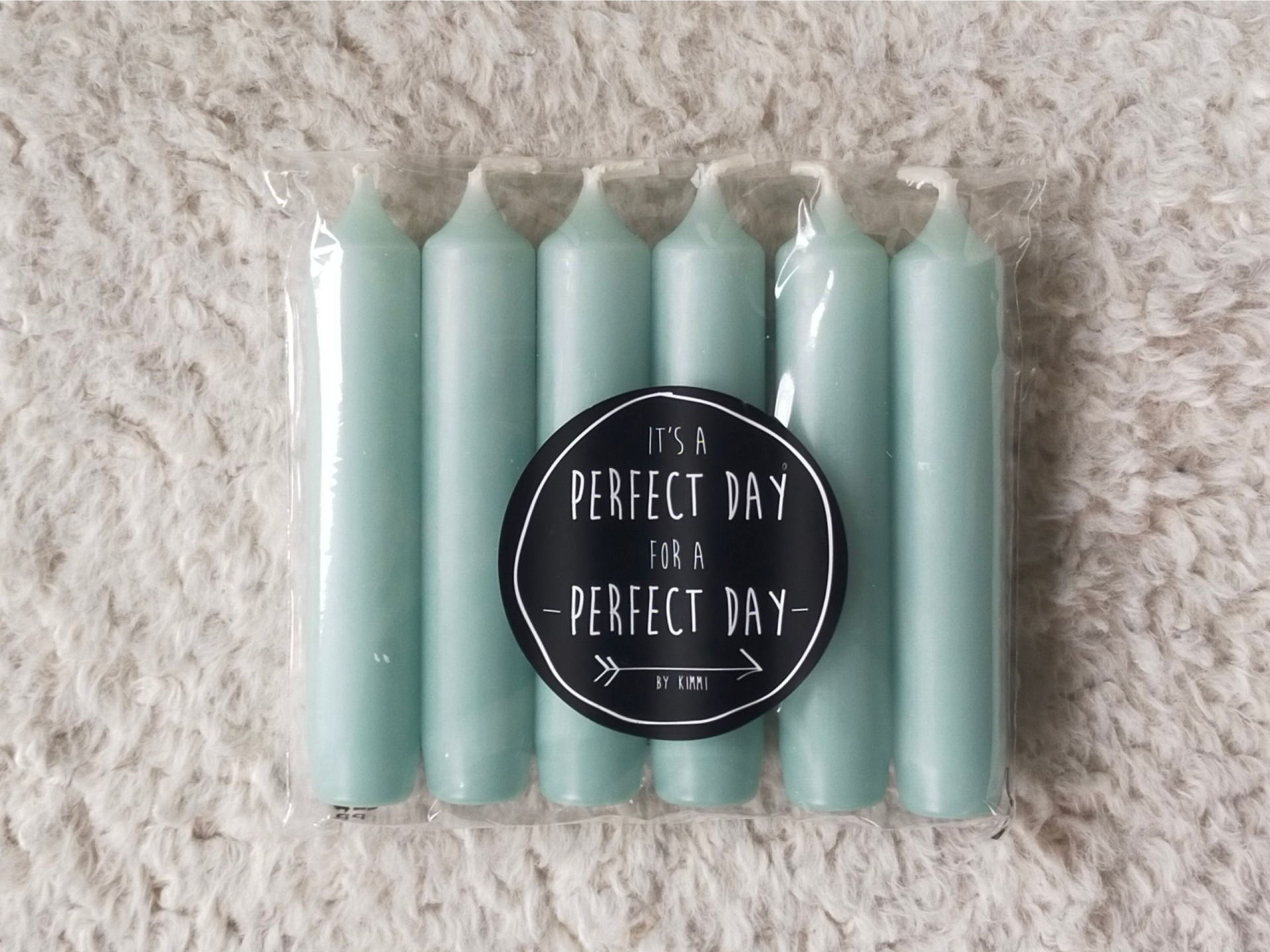 diner kaarsen Rustik Lys - pale green