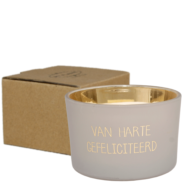 Soja kaars - van harte gefeliciteerd
