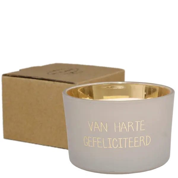 Soja kaars - van harte gefeliciteerd