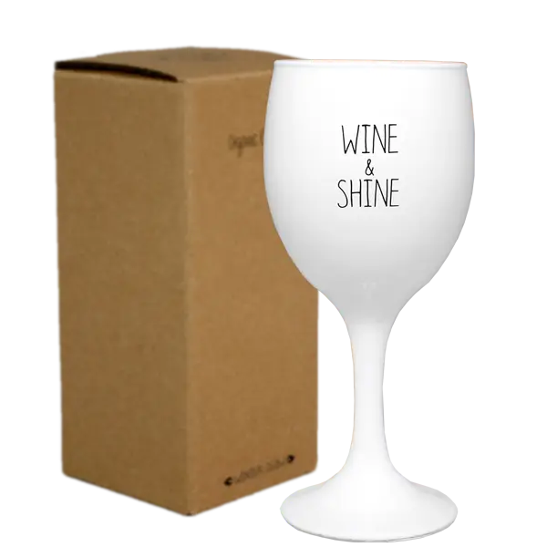Soja kaars in een wijnglas -  wine & shine