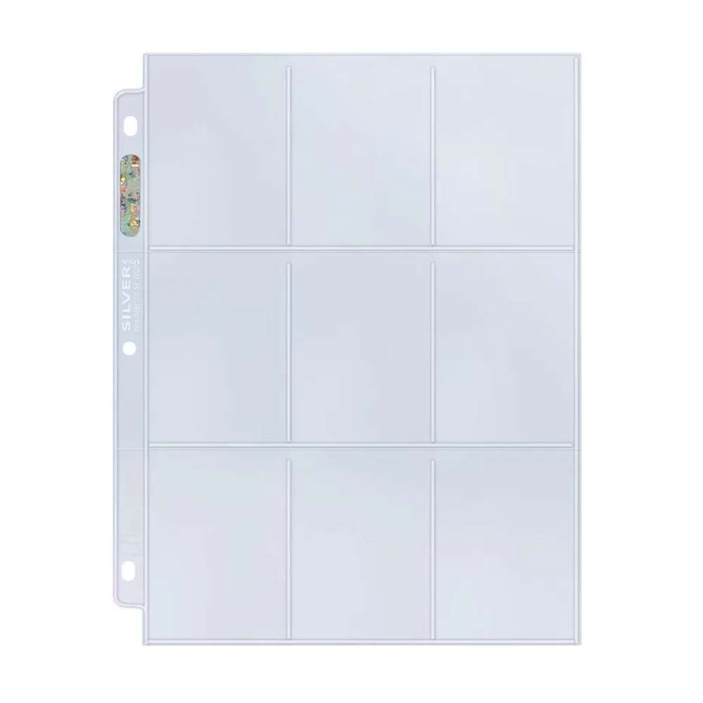 Ultra Pro: 9-Pocket Silver Series Page for Standard