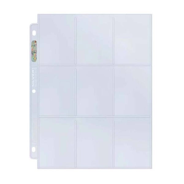 Ultra Pro: 9-Pocket Silver Series Page for Standard