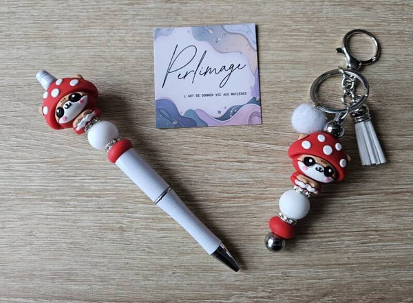 Coffret champignon tout doux rouge