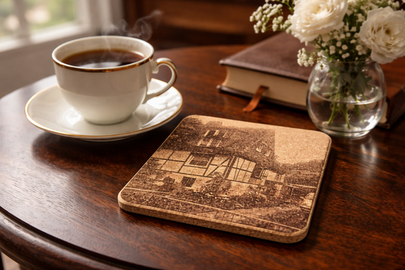 Kork Bierdeckel mit Foto