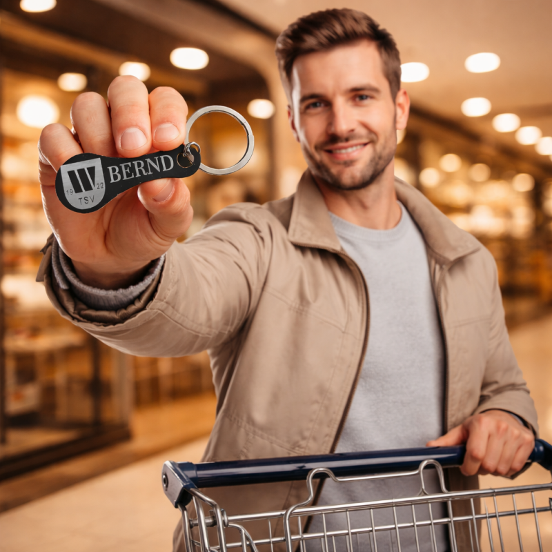 Einkaufswagen Chip personalisiert