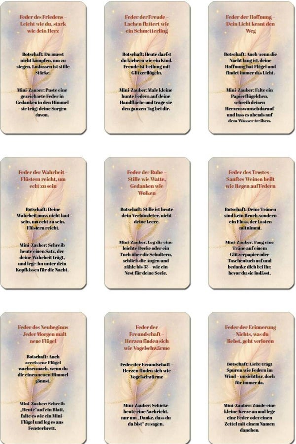 Herzensfedern – Botschaften für Leichtigkeit & Mut❗❕❗