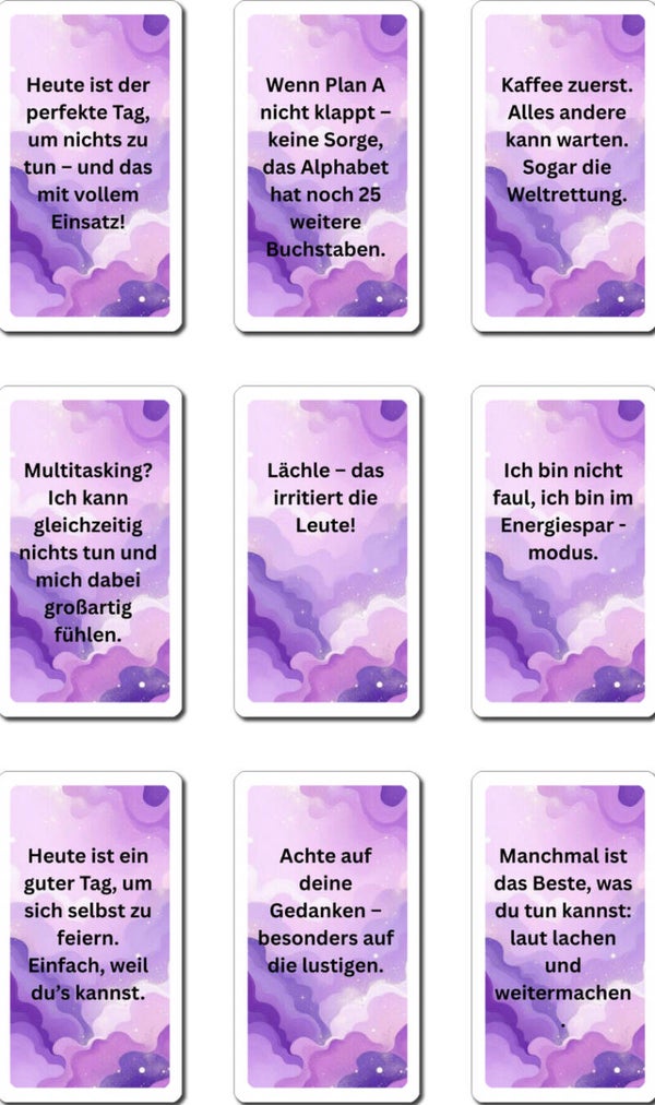 Tageskarten/ Planlos aber witzig-Dein Kompass für Chaos mit Stil ❗❕❗