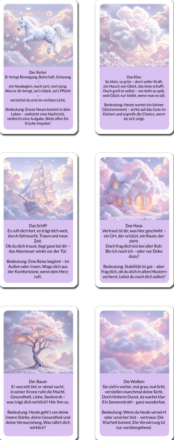 Tagesflüstern – Poetische Botschaften aus dem Lenormand