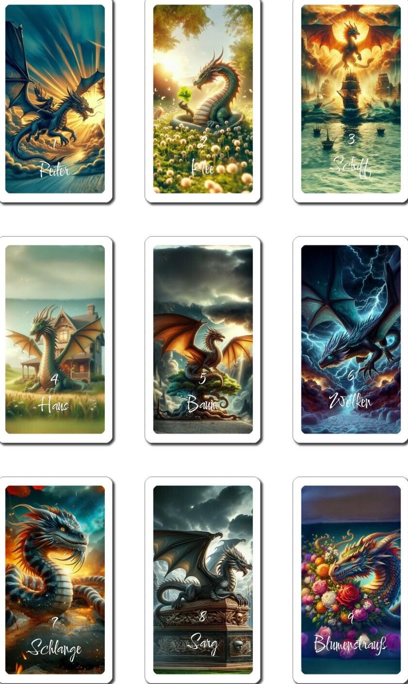 Herz aus Flamme – Das Lenormand der Drachen