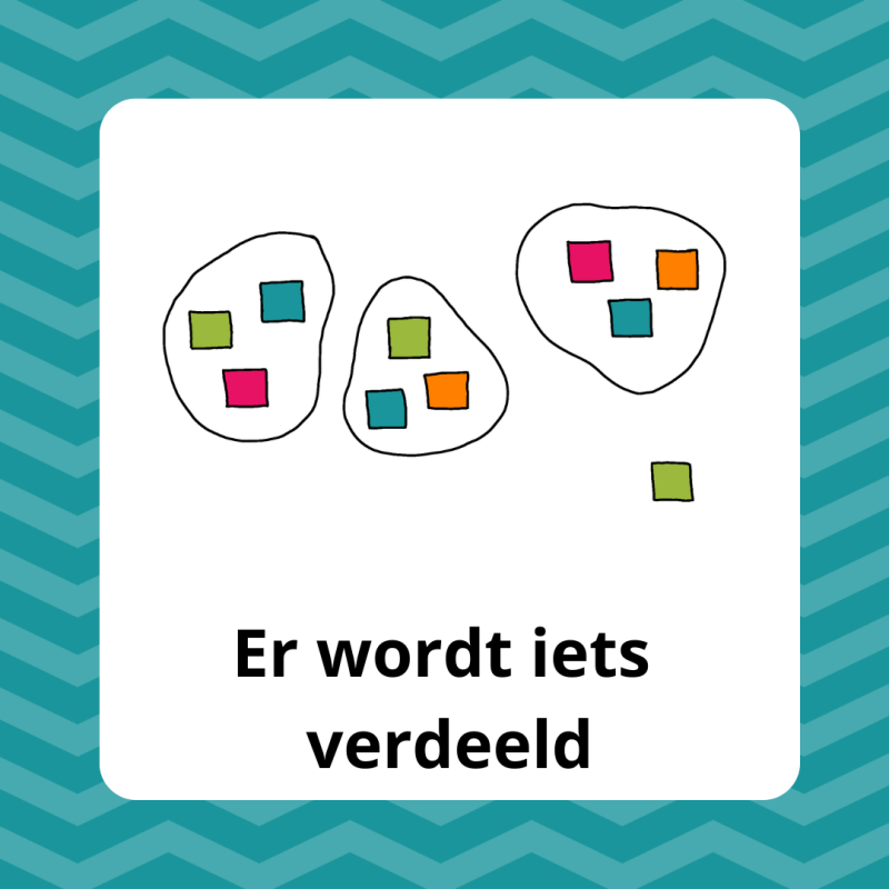 Er wordt iets verdeeld