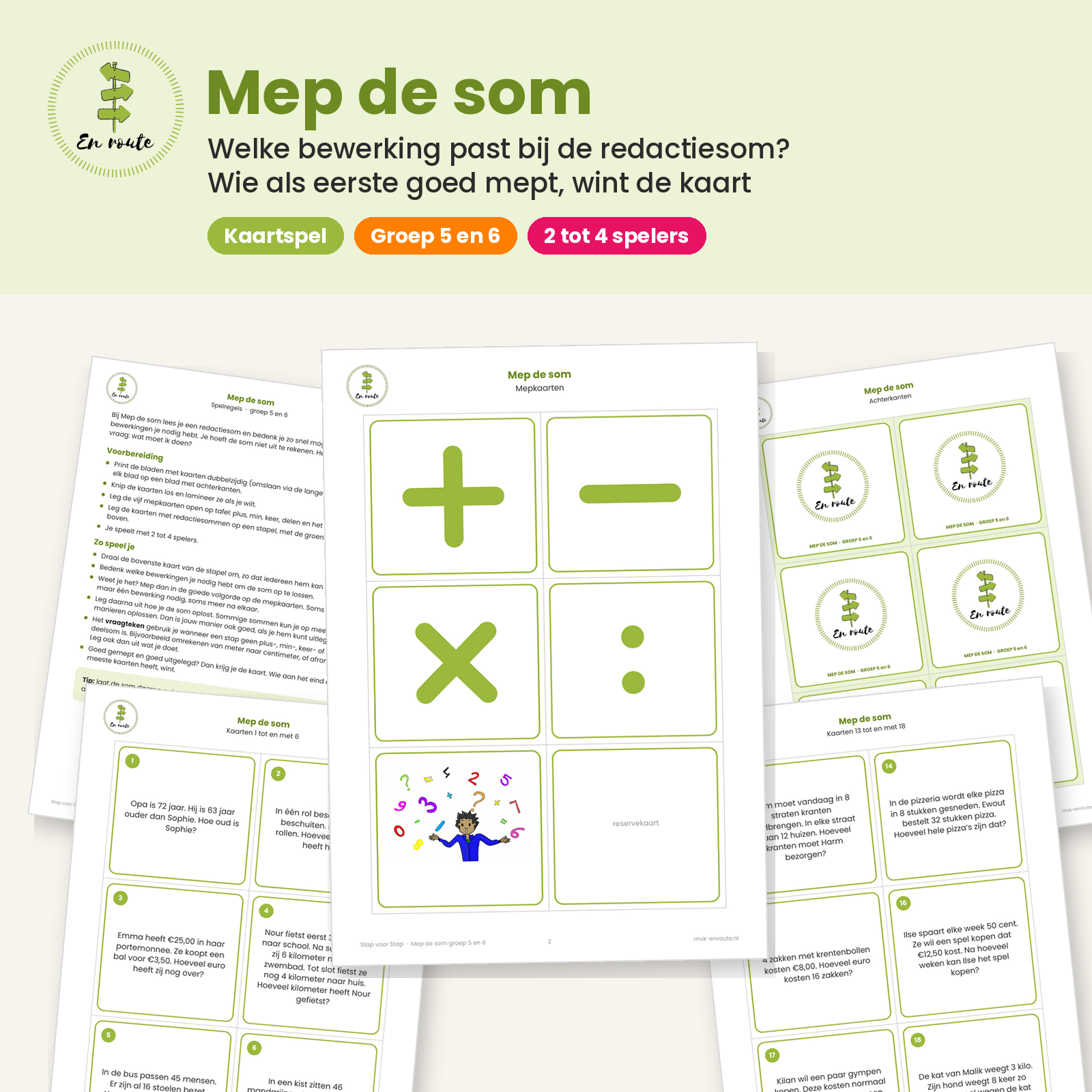 Mep de Som, redactiesommen groep 5 en groep 6