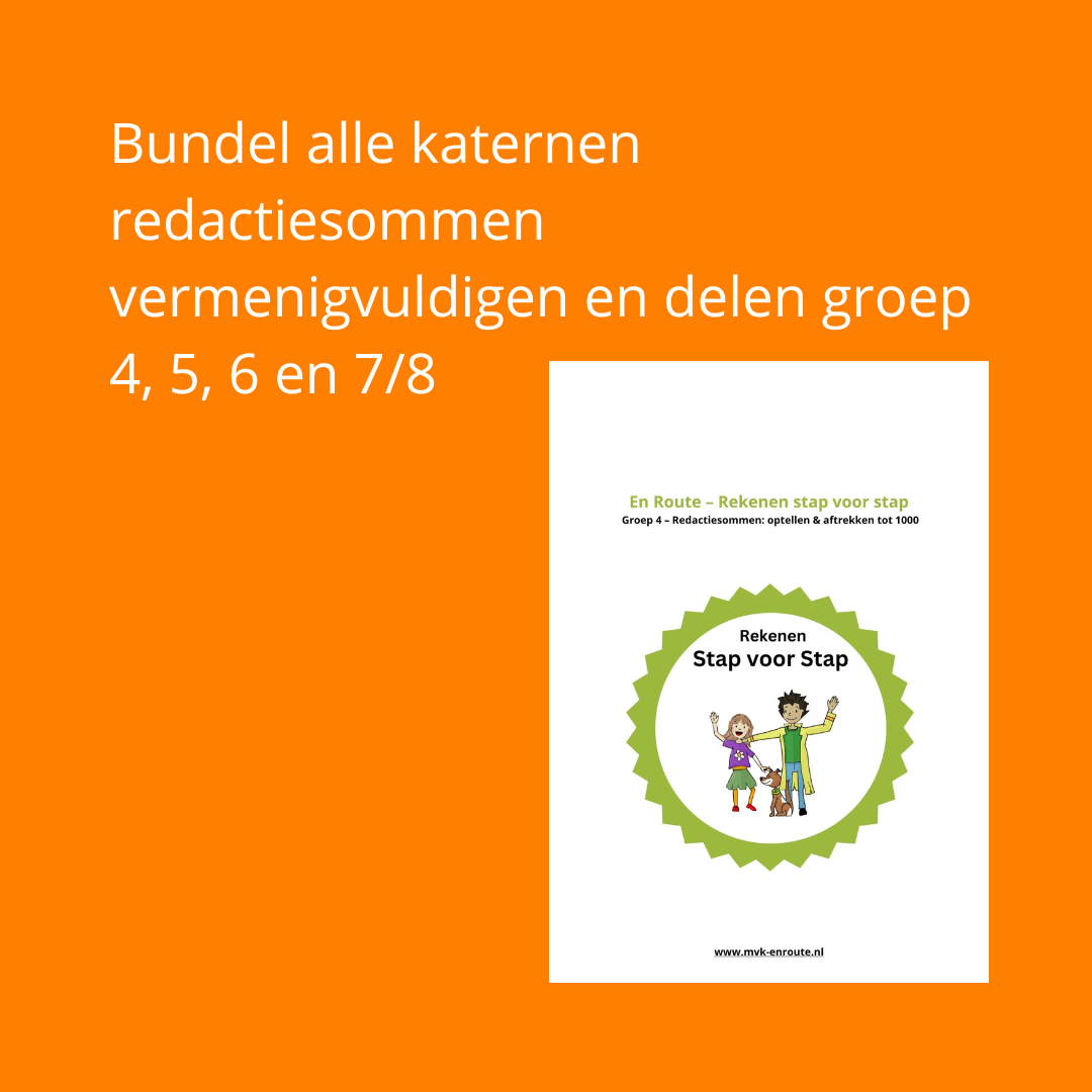 Bundel – Alle katernen Vermenigvuldigen & Delen (groep 4 t/m 8)