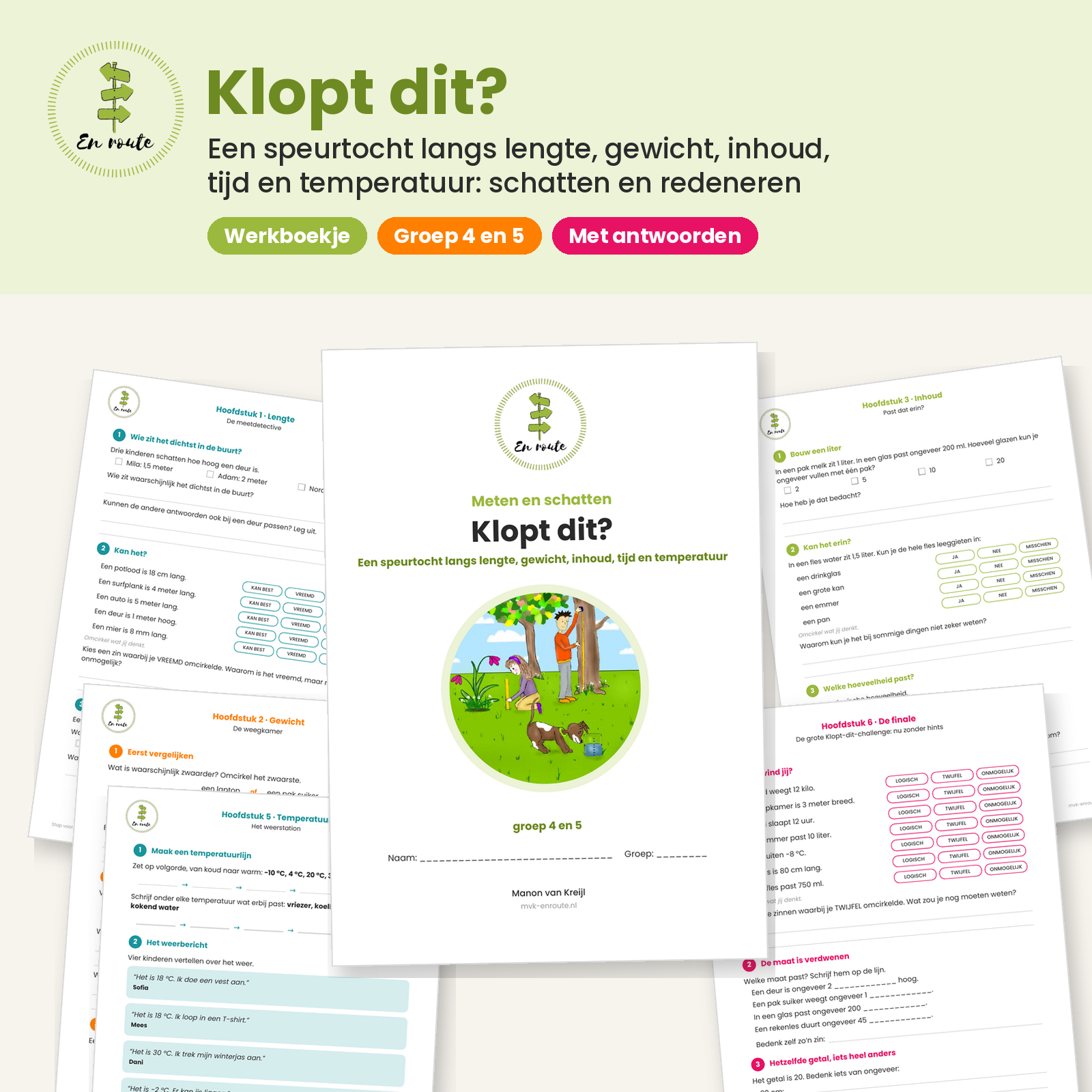 Werkboekje: Klopt het Meten en Maten - middenbouw