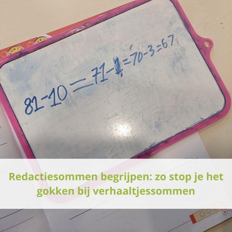 Redactiesommen begrijpen: zo stop je het gokken bij verhaaltjessommen