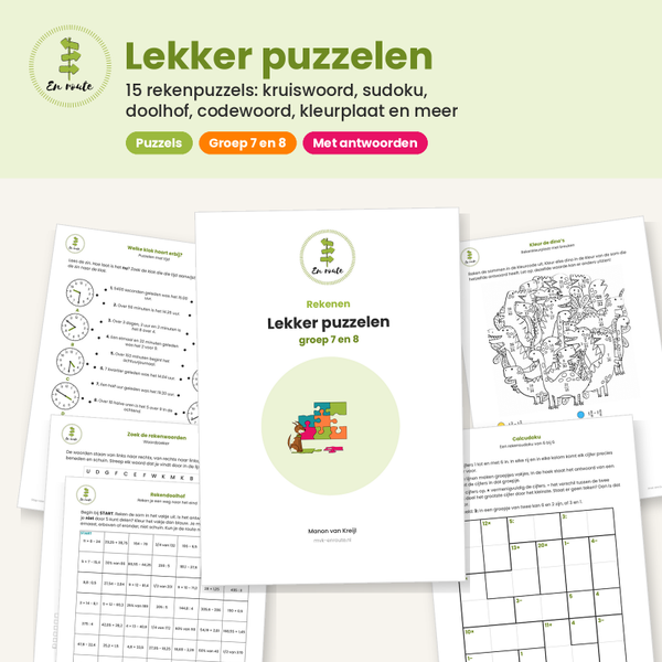 Lekker puzzelen - puzzelboekje rekenen groep 7 en 8