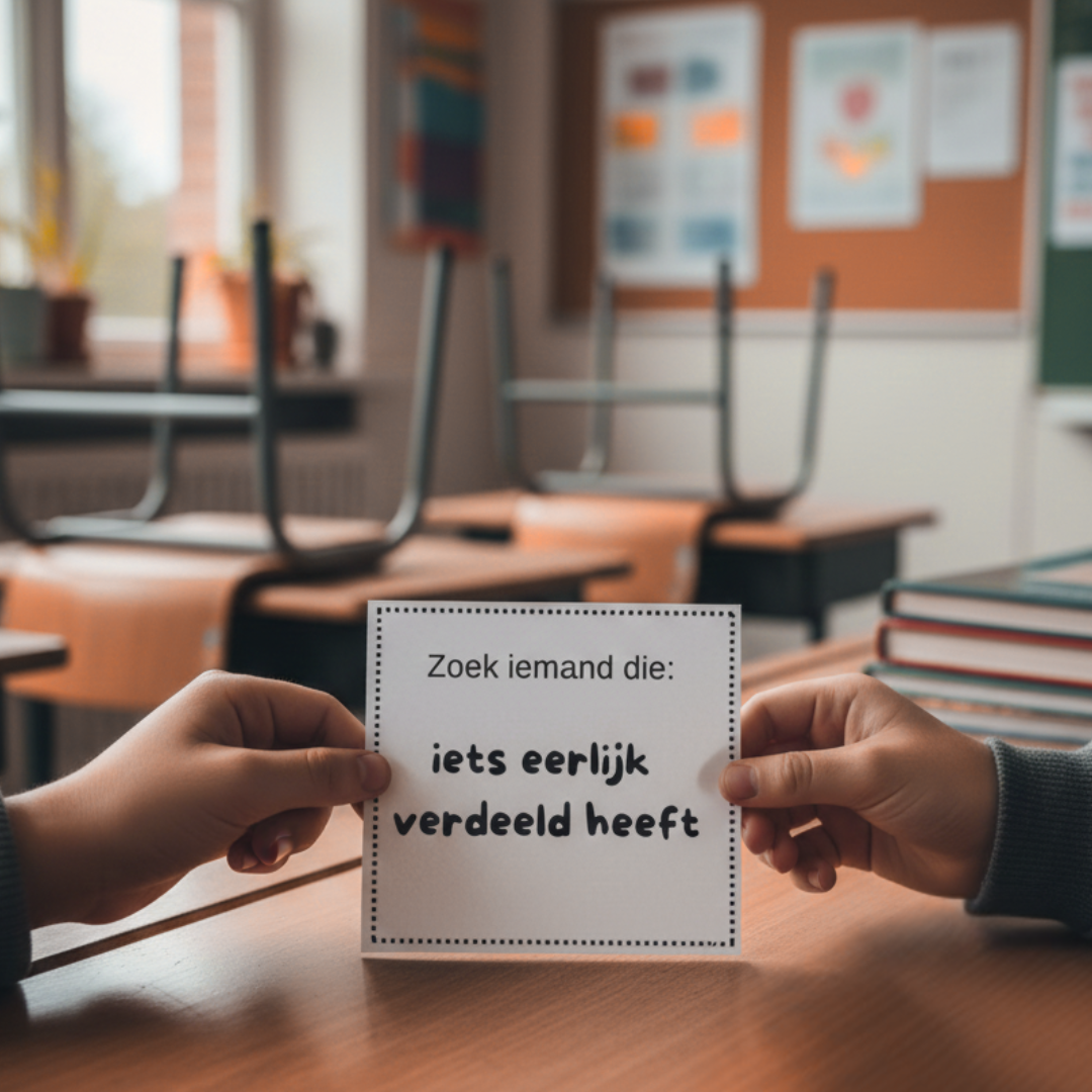 kaarten situatiekompas; zoek iemand die