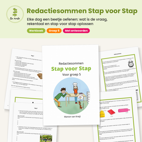 Werkboek Redactiesommen Stap voor Stap  Groep 6