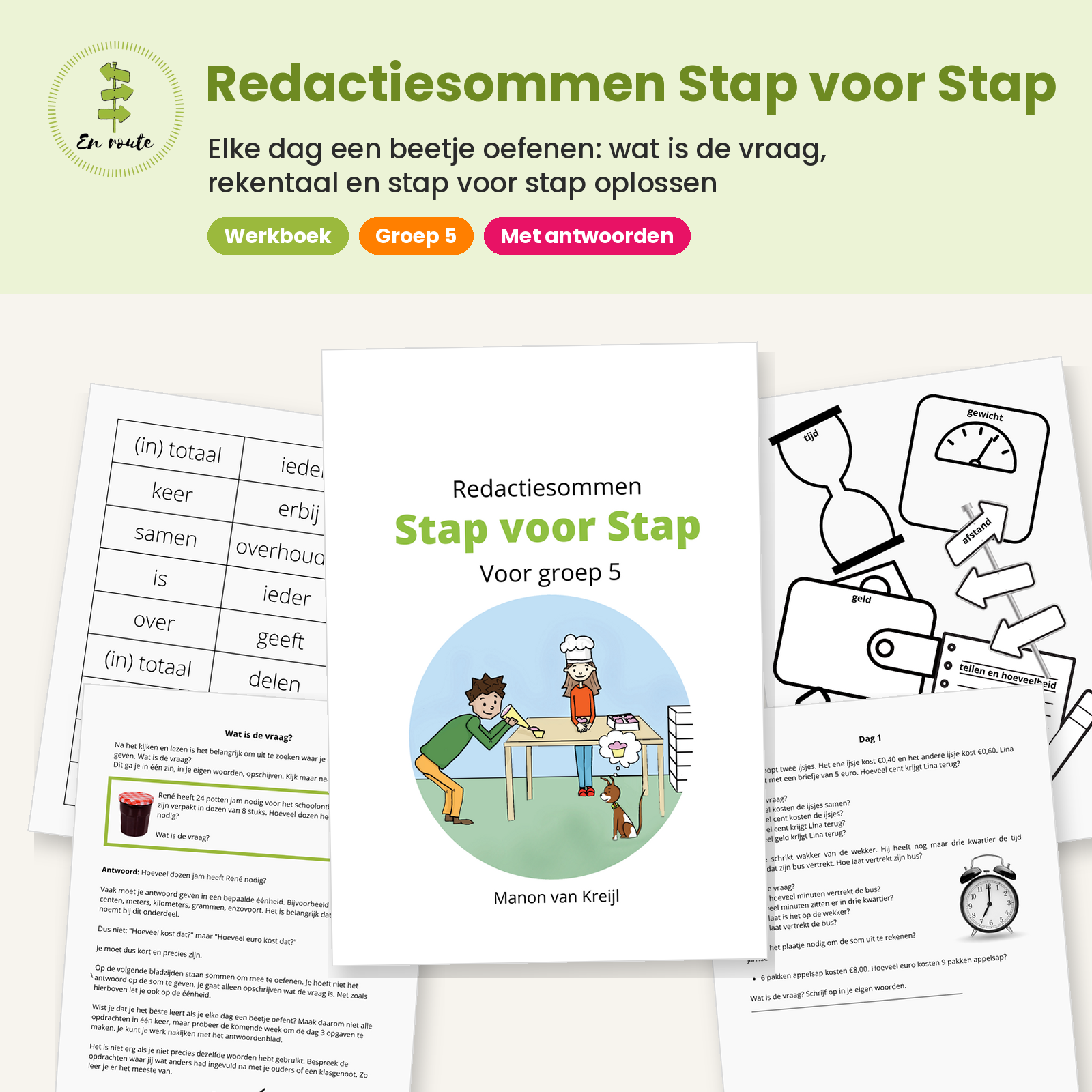 Werkboek Redactiesommen Stap voor Stap  Groep 5