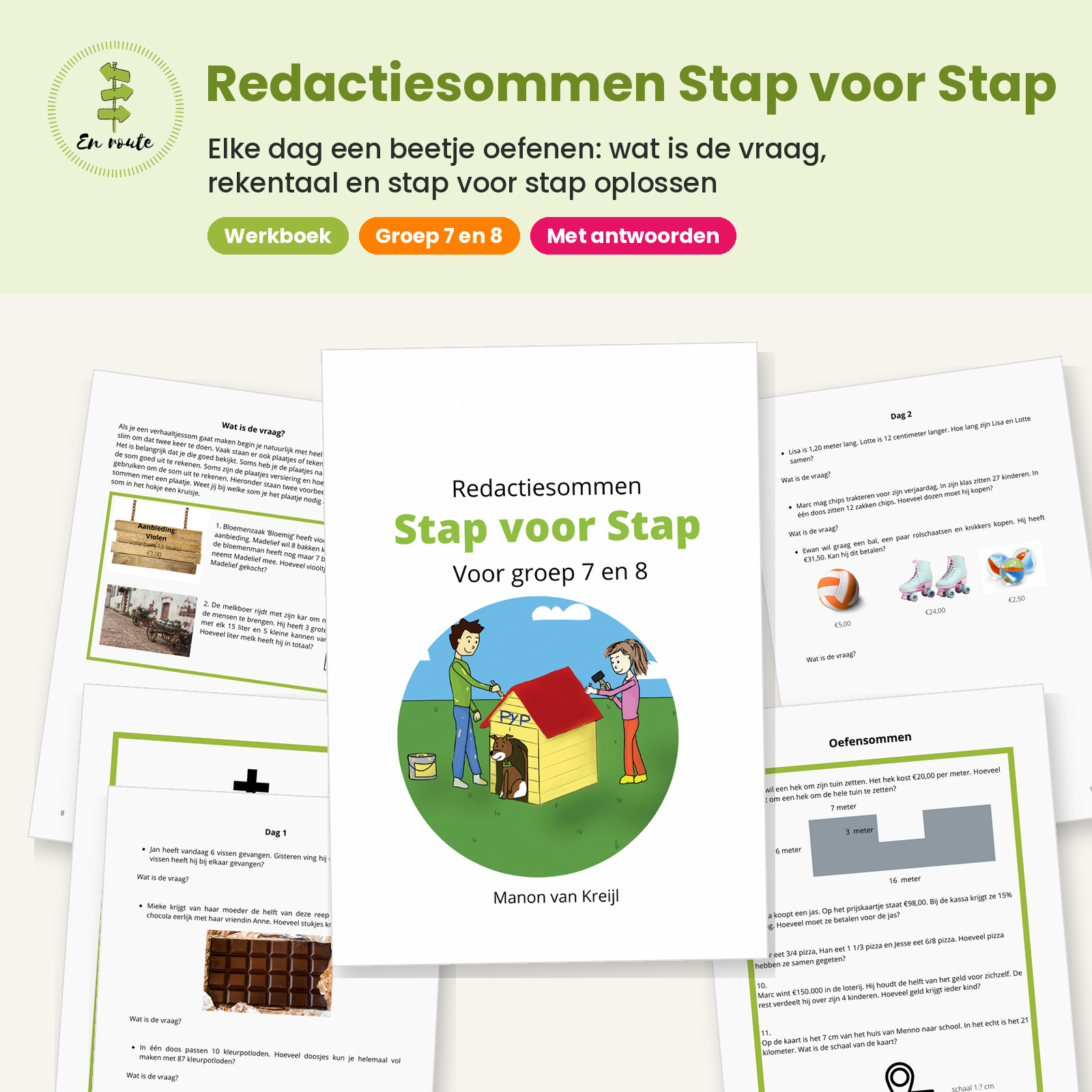 Werkboek Redactiesommen Stap voor Stap  Groep 7/8