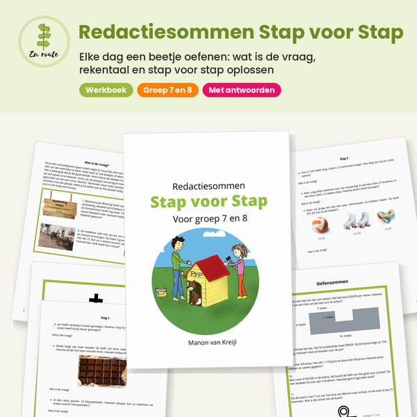 Werkboek Redactiesommen Stap voor Stap  Groep 7/8