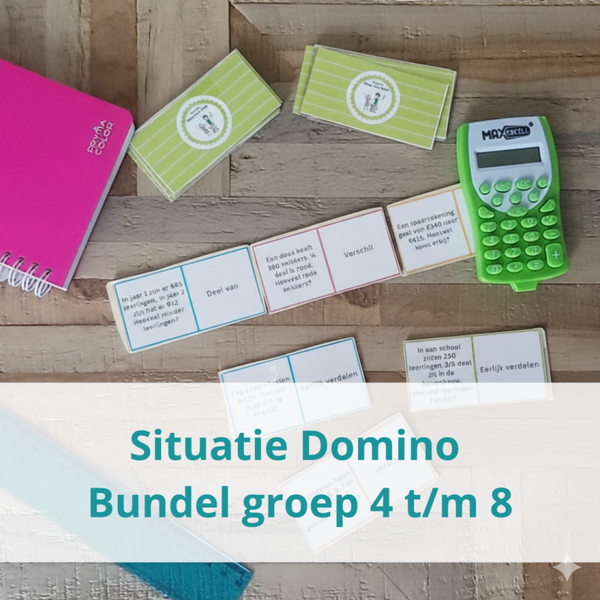 Domino Verhaal ↔ Situatie – Complete Leerlijn (groep 4 t/m 8)