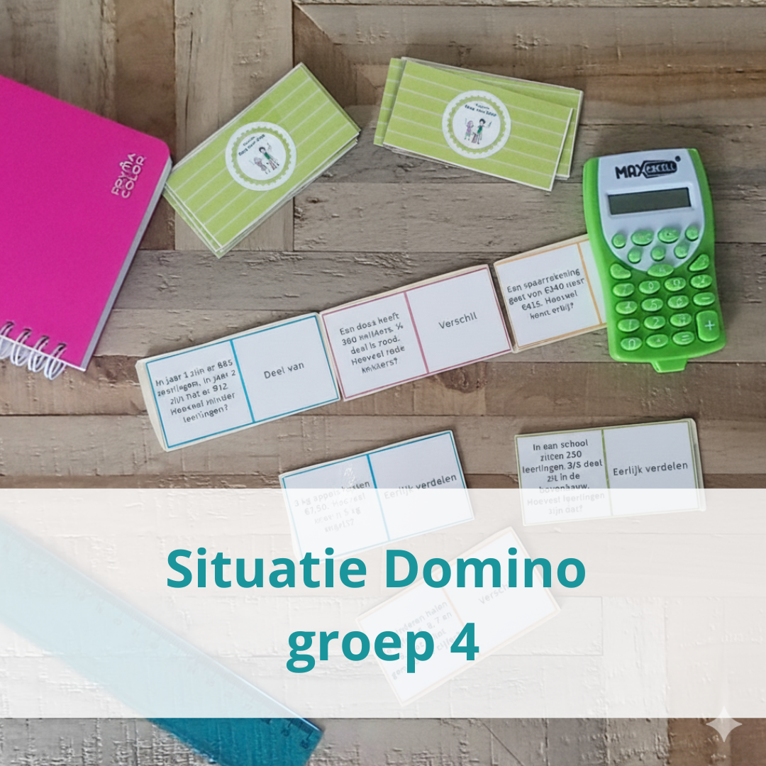 Domino Verhaal ↔ Situatie – Groep 4 (2 sets)