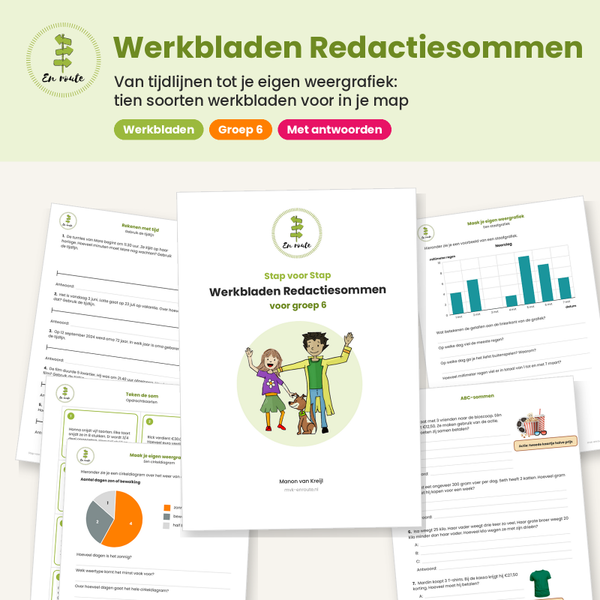 Werkboekje redactiesommen groep 6, oefenen per deelvaardigheid