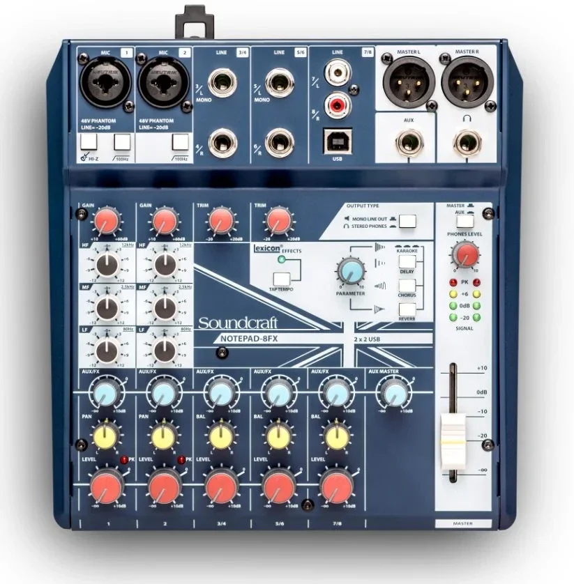 SOUNDCRAFT Notepad 8FX - Mixer a 8 canali