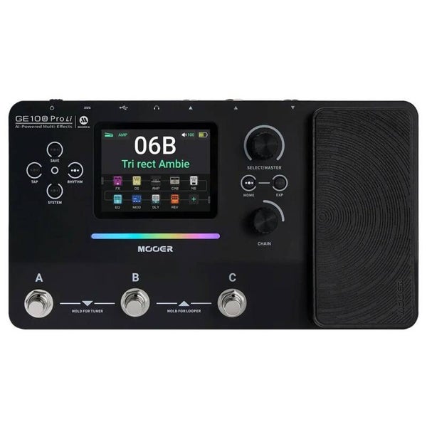 MOOER Ge100 Pro Li -  MULTIEFFETTO PER CHITARRA E BASSO CON BATTERIA