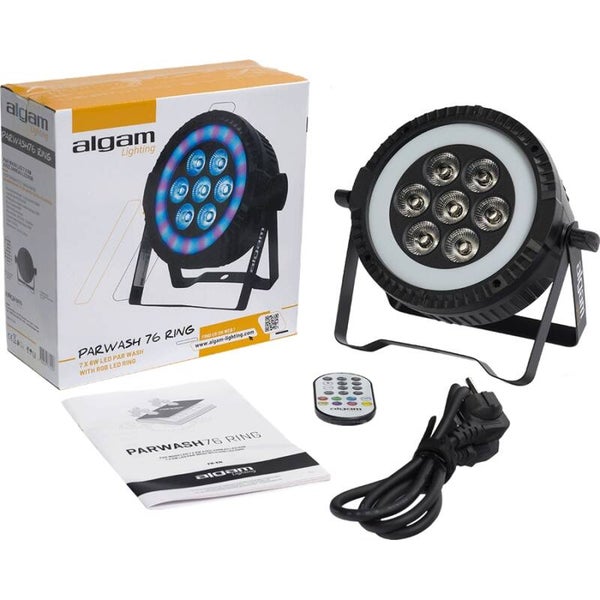 Algam Lighting - PARWASH76-RING LED 7x6W RGBW + RING RGB
