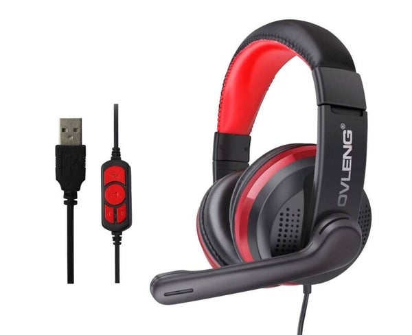 OVLENG GT 91 Cuffia USB Con Microfono